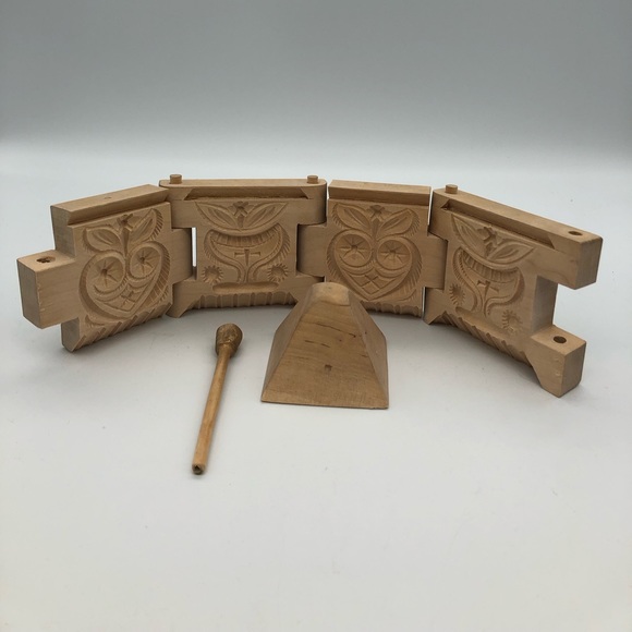 Norwegian Hand Crafted/Carved Butter Mould - Picture 2 of 3